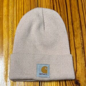 Carhartt Light Beige Cuffed Knit Beanie